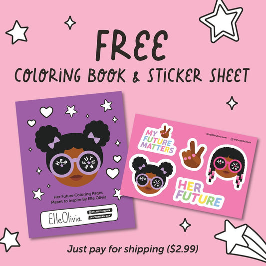 Elle Olivia Coloring Book + Sticker Sheet