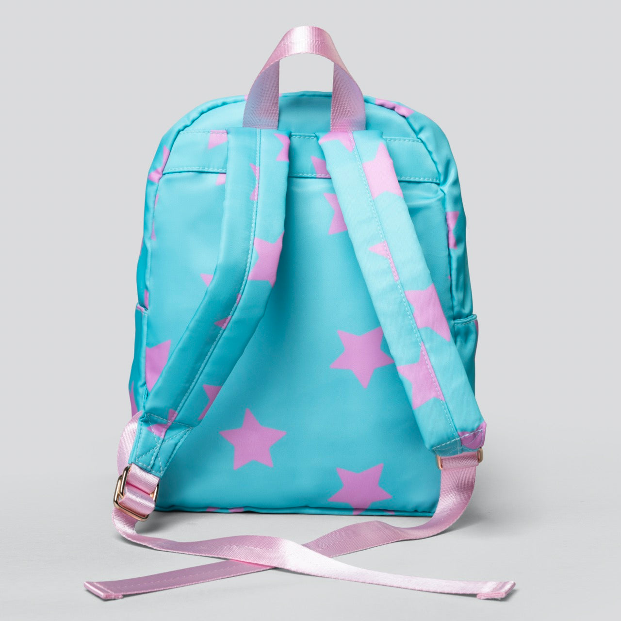 Teal store pink backpack