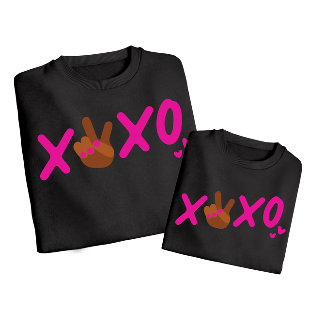 Mommy XOXO Sweatshirt- Black