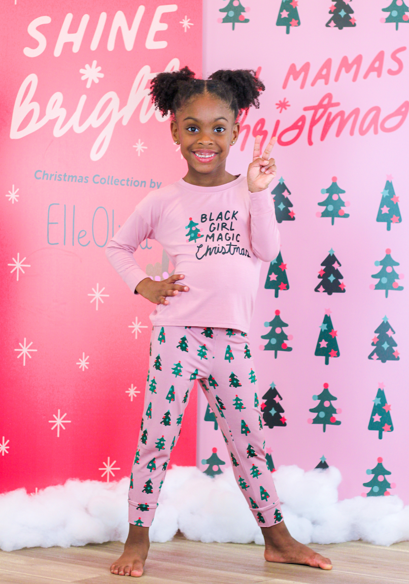 Black Girl Magic Christmas Pajama Set